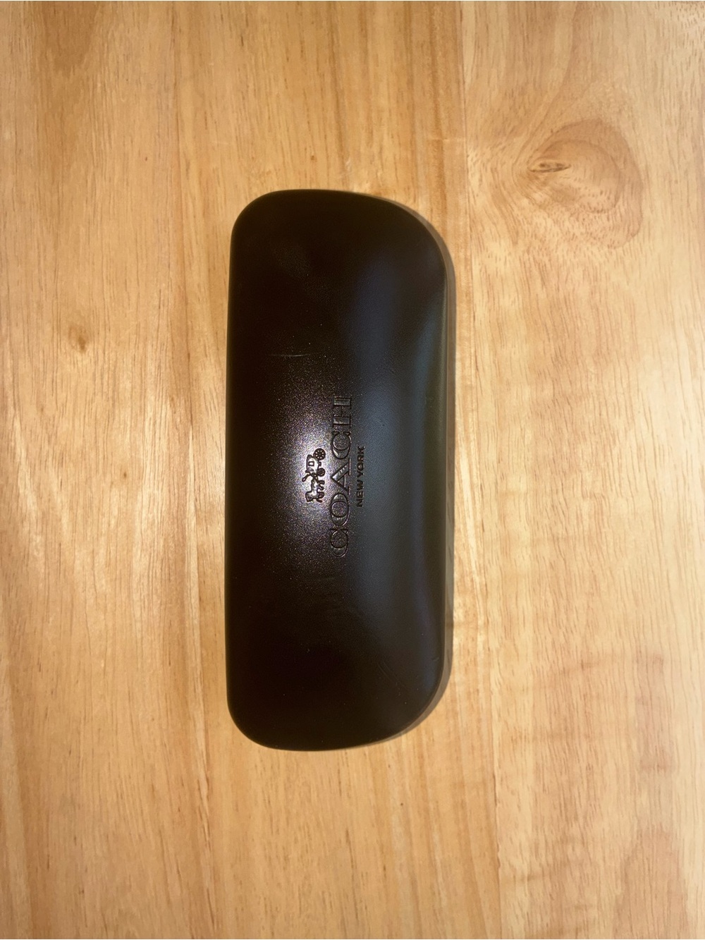 Authentic Coach Black Hard Sunglasses Case Gold Logo - Picture 7 of 7